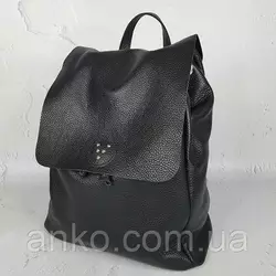 Рюкзак женский "Неаполь" натуральная кожа, черная флотар