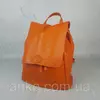 Рюкзак женский "Неаполь" натуральная кожа, оранжевый флотар