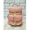 Рюкзак женский "ВОЯЖ" натуральная кожа, розовая матовая
