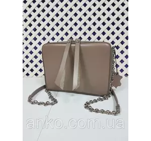Сумка женская "КВАДРО" натуральная кожа, латте матовая Сумка женская "КВАДРО" натуральная кожа, латте матовая