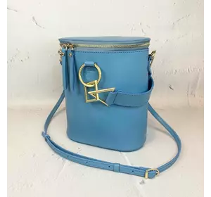 Сумка женская "Болеро"" натуральная кожа, голубая матовая Сумка женская "Болеро"" натуральная кожа, голубая матовая