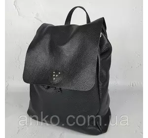 Рюкзак женский "Неаполь" натуральная кожа, черная флотар