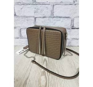 Сумка женская "КВАДРО" натуральная кожа, капучино венето Сумка женская "КВАДРО" натуральная кожа, капучино венето