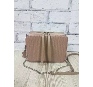 Сумка женская "КВАДРО" натуральная кожа, латте плетенка матовая Сумка женская "КВАДРО" натуральная кожа, латте плетенка матовая