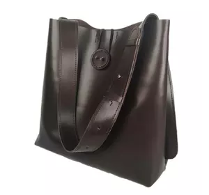 Сумка-шопер "Барбара" натуральная кожа, шоколадый матовая Сумка-шопер "Барбара" натуральная кожа, шоколадый матовая